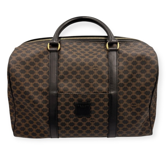 Celine Handbags - Celine Vintage Macadam Boston Bag Triomphe Canvas